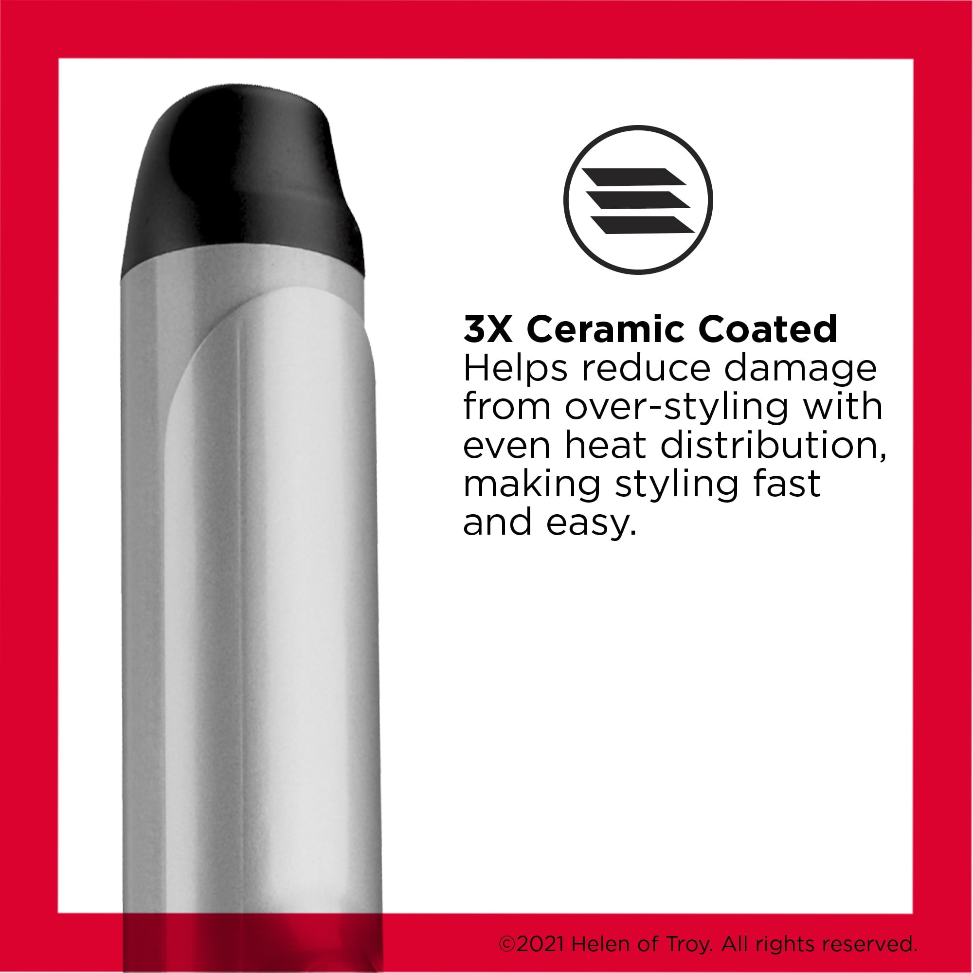 Revlon Perfect Heat Ceramic Curling Iron, 1-1/2"
