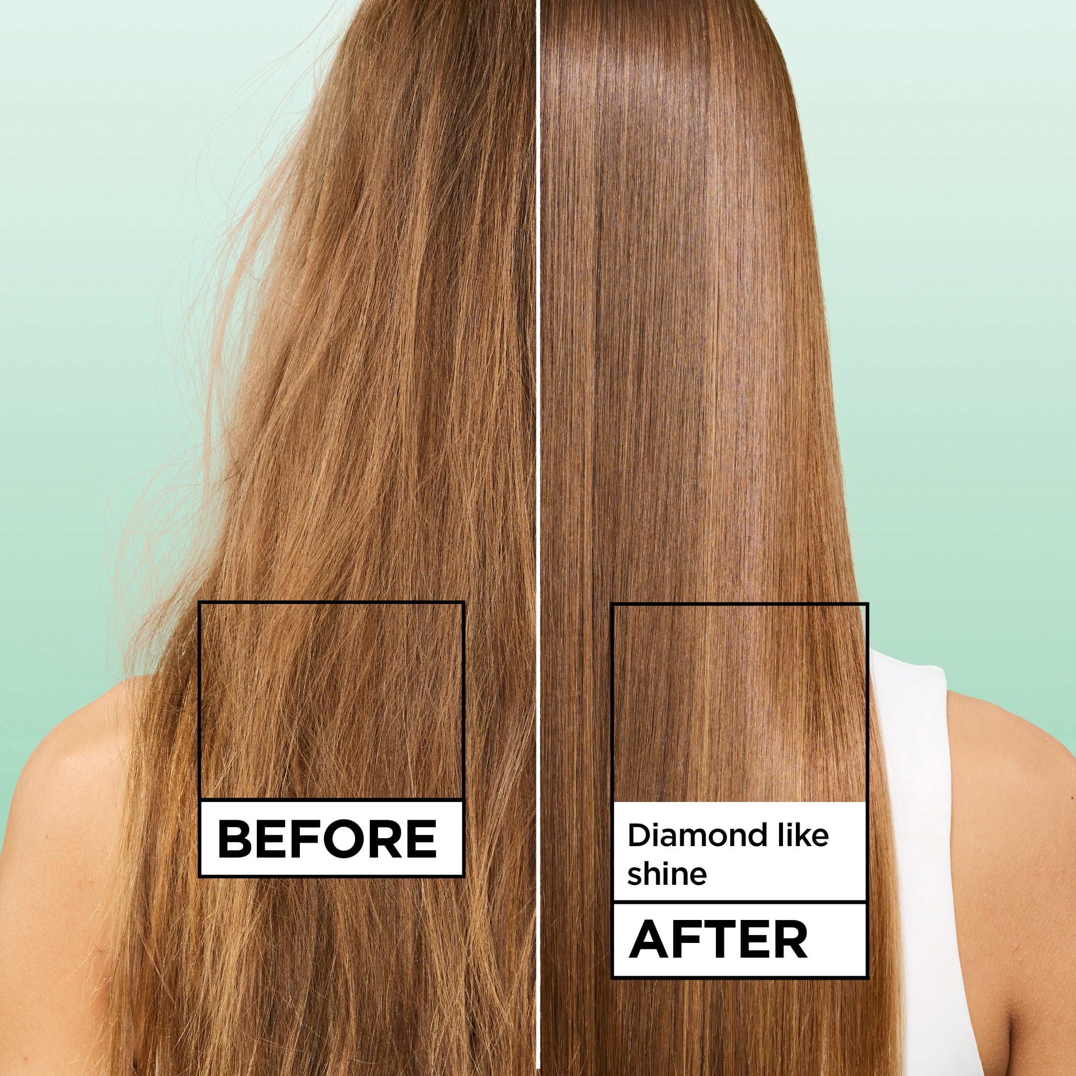 Garnier Fructis Diamond Sleek Shine Spray for Frizzy and Dry Hair, 4.6 fl oz