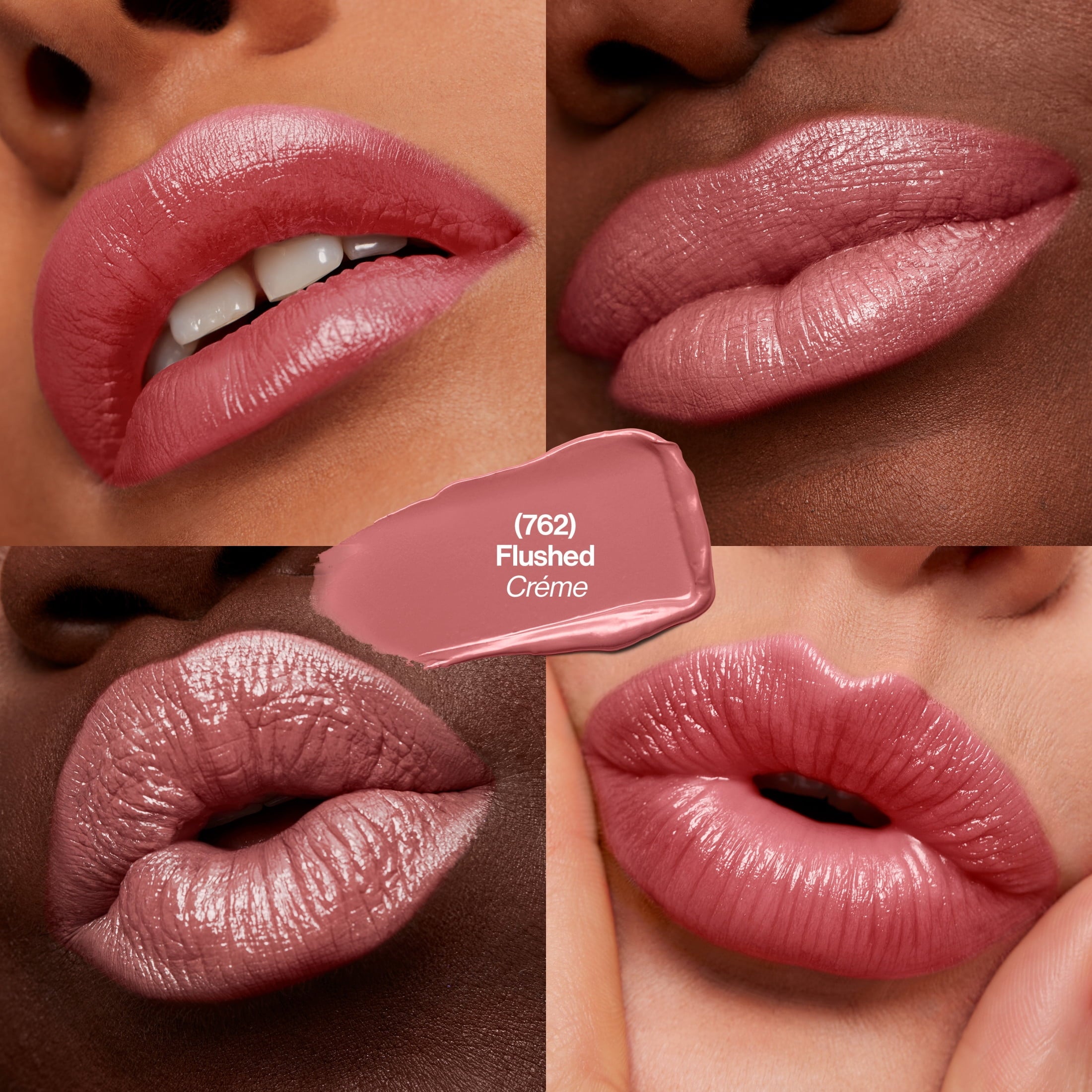 Revlon Super Lustrous Creme Lipstick, Creamy Formula, 762 Flushed, 0.15 oz