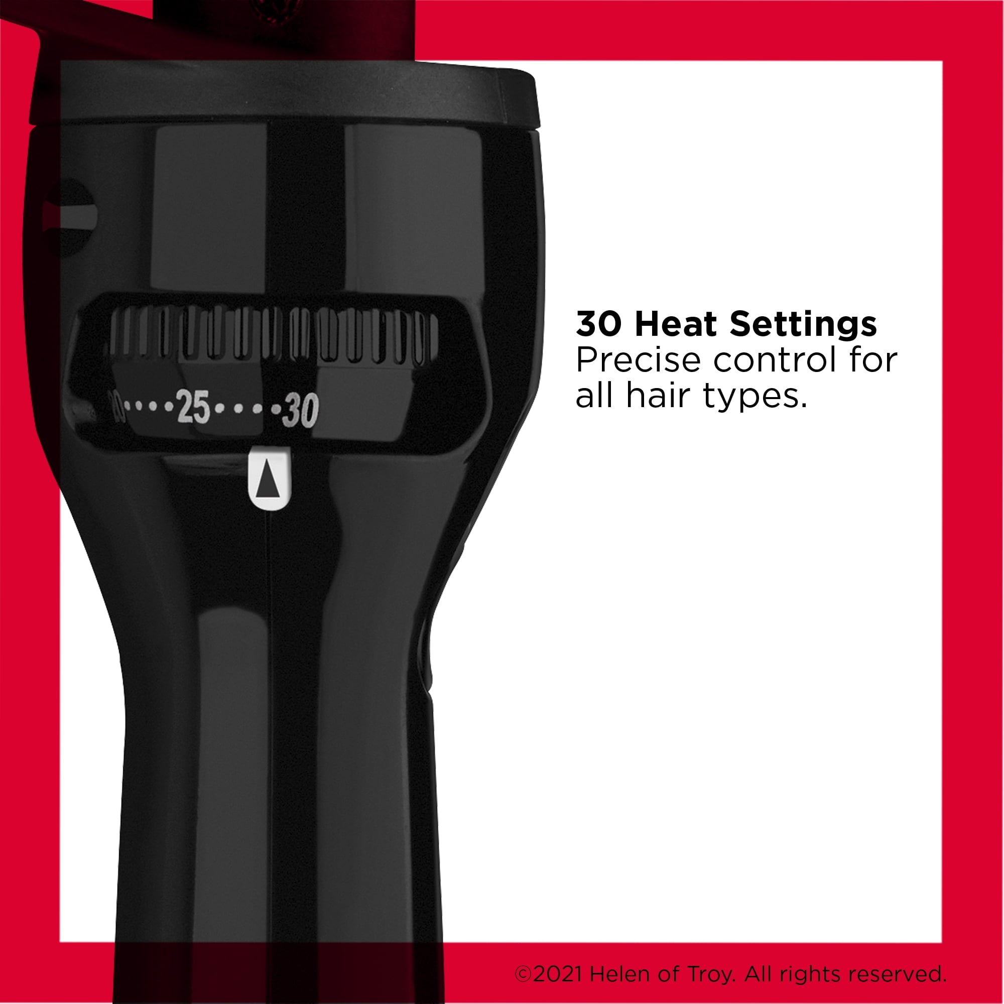 Revlon Perfect Heat 3/4" Triple Ceramic Curling Iron Brush, Black
