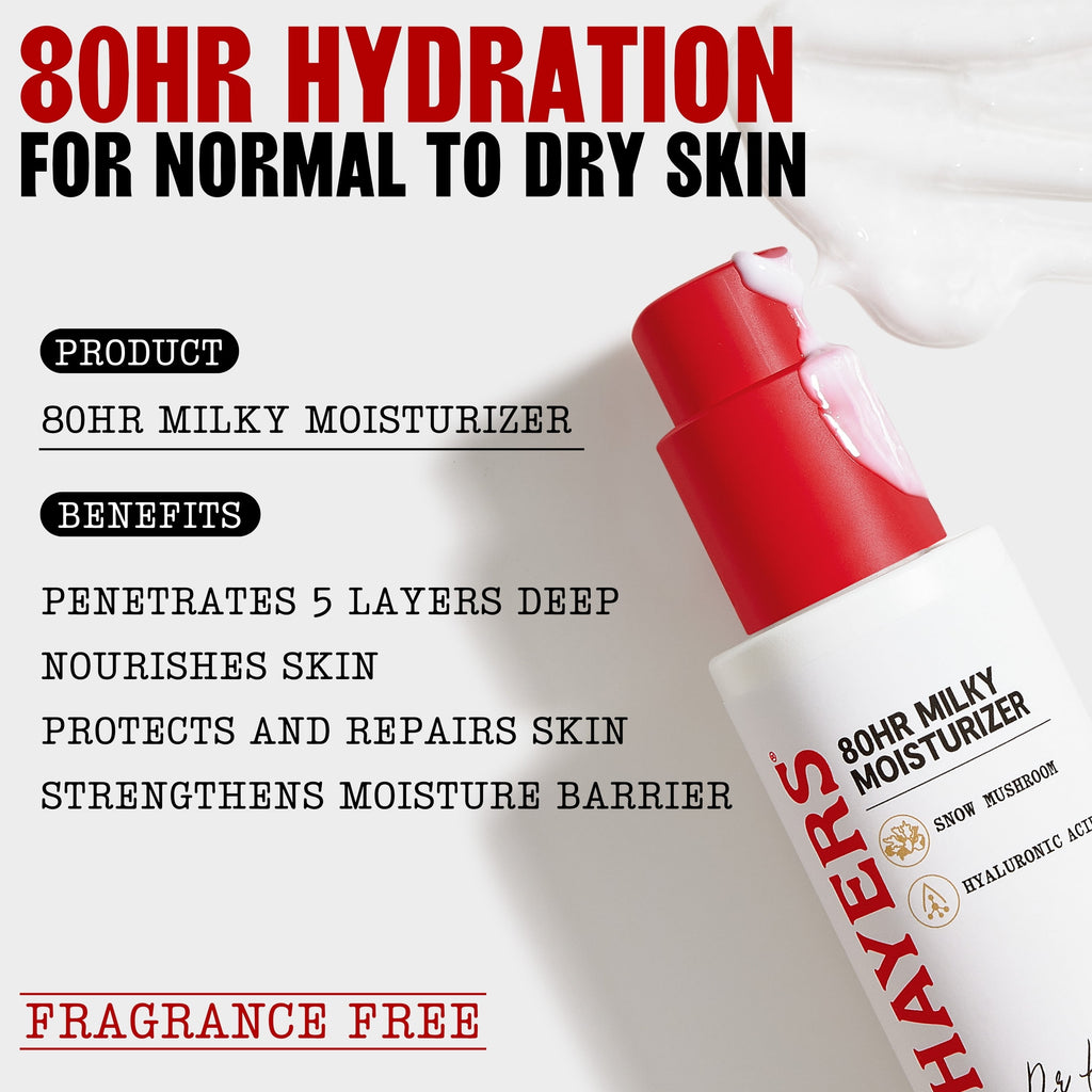 Thayers Face Care 80 Hour Hydrating Milky Liquid Moisturizer, 2.5 fl. oz