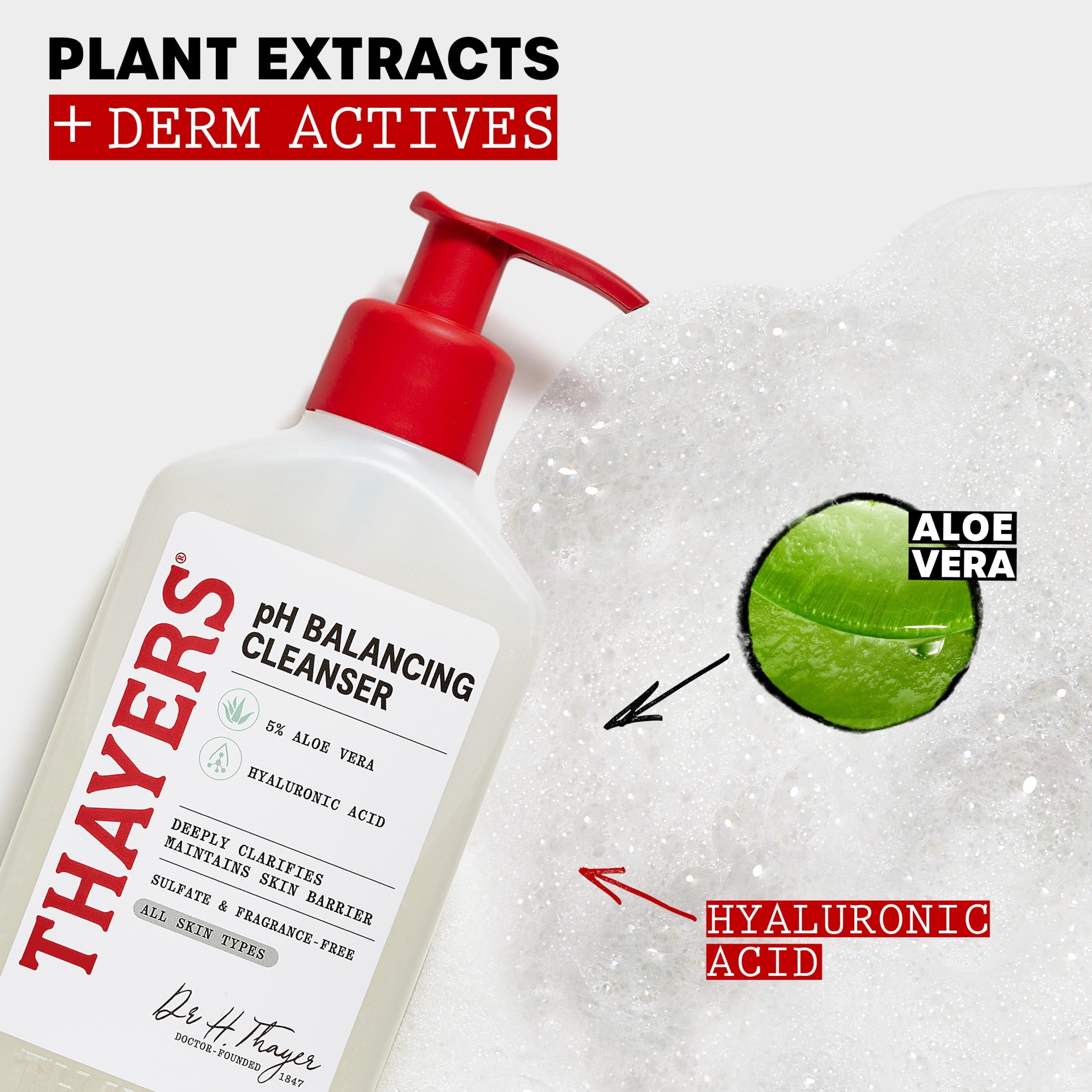 Thayers Face Care pH Balancing Daily Cleanser with Aloe Vera, 8 fl oz