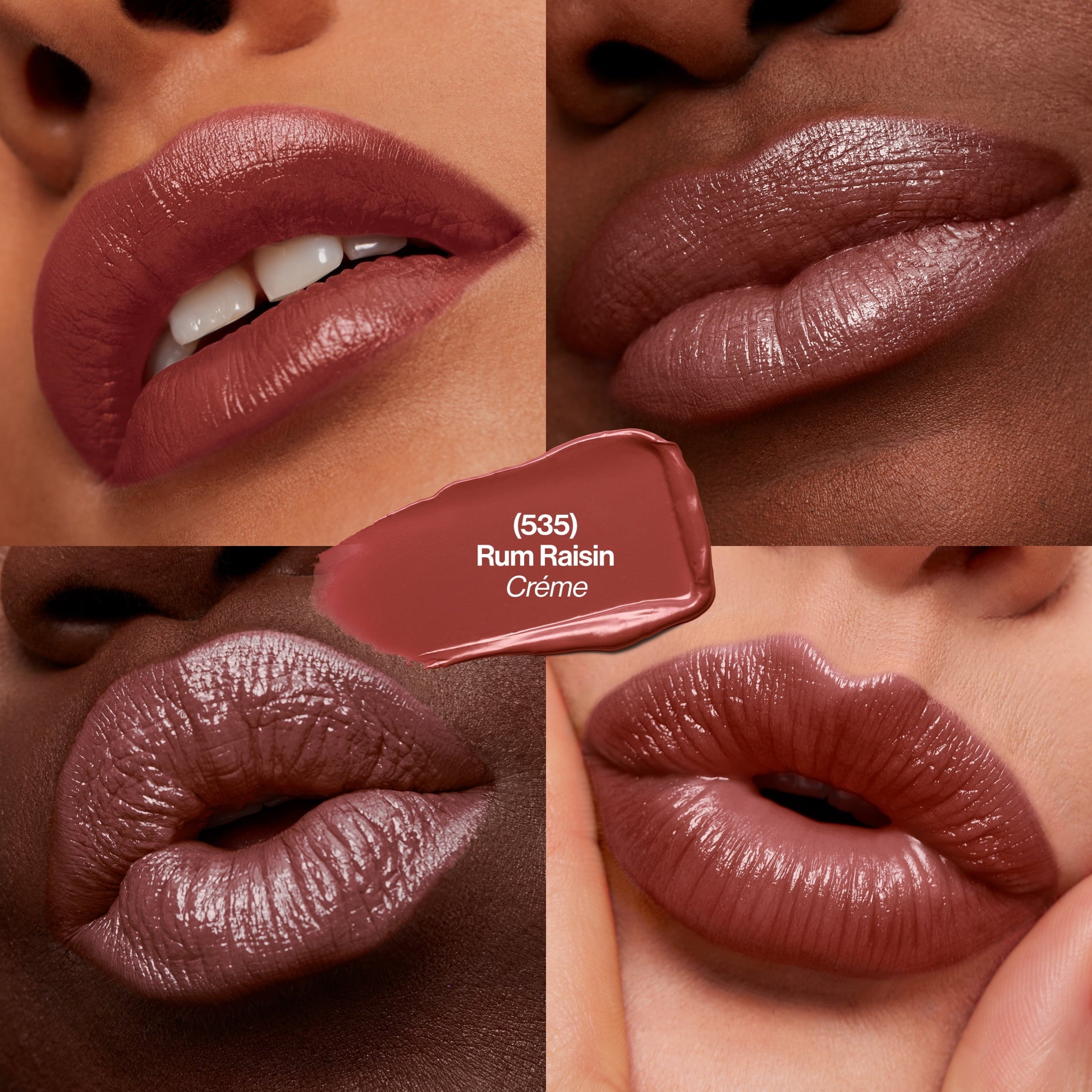 (2 pack) Revlon Super Lustrous Creme Lipstick, Creamy Formula, 535 Rum Raisin, 0.15 oz