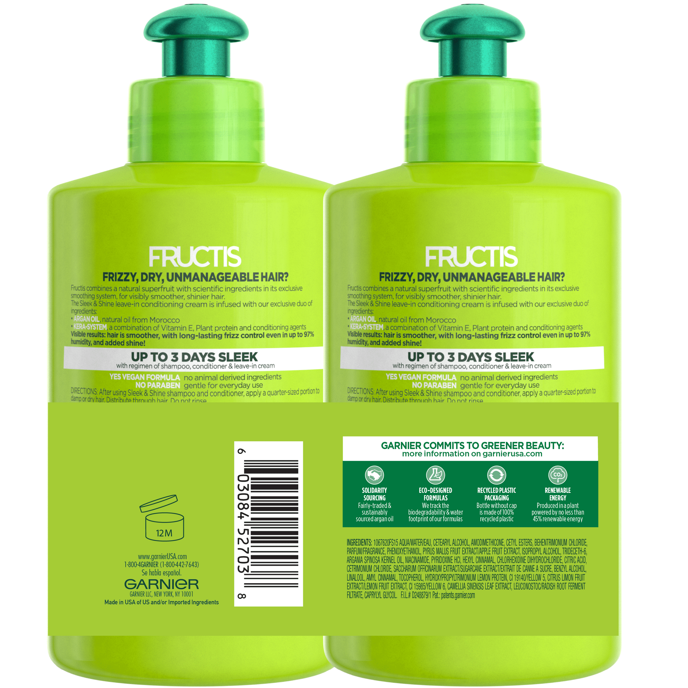Garnier Fructis Sleek & Shine Intensely Smooth Leave-in Conditioning Cream