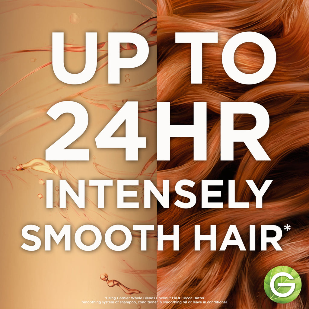 Garnier Whole Blends Frizz Control Conditioner with Coconut Oil Cocoa Butter, All Hair Types 26.6 fl oz