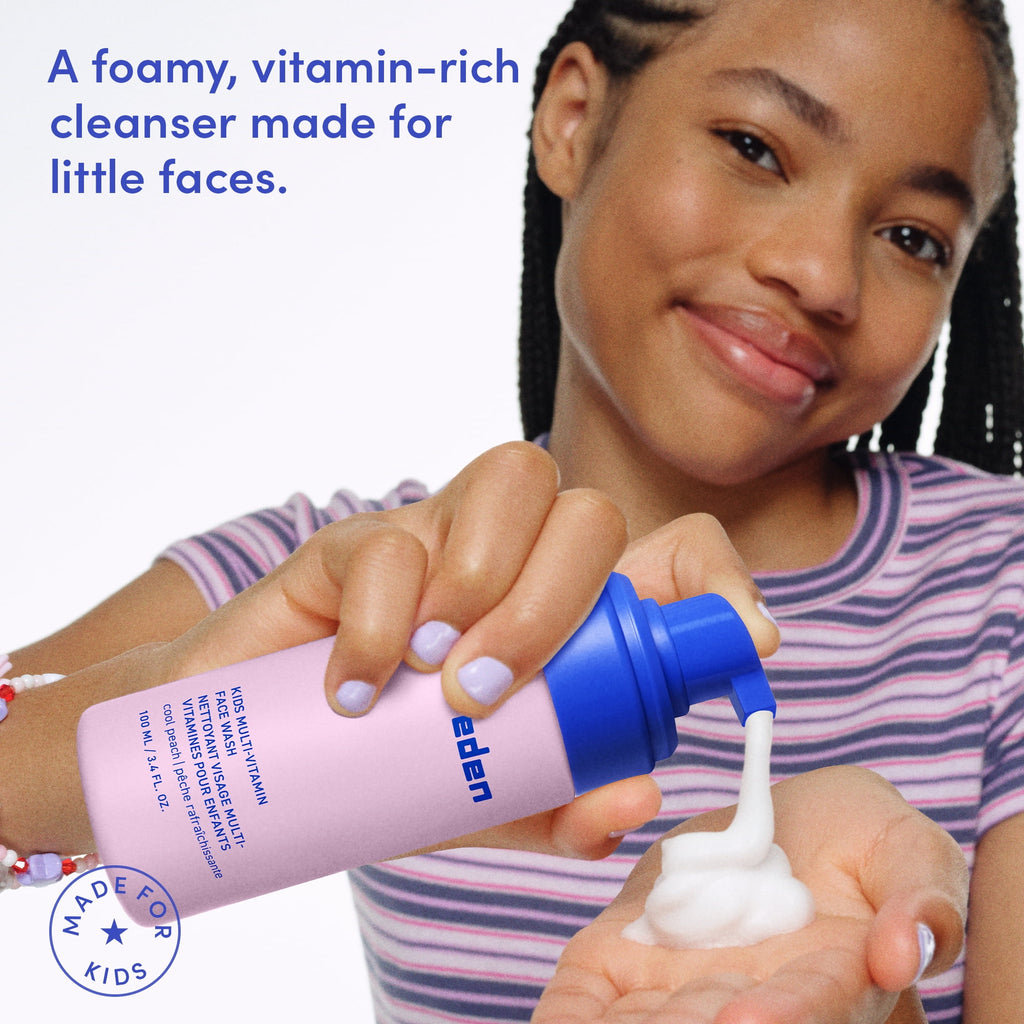 Evereden Kids Face Wash: Cool Peach, 3.4 fl oz. | Gentle Kids Skin Care