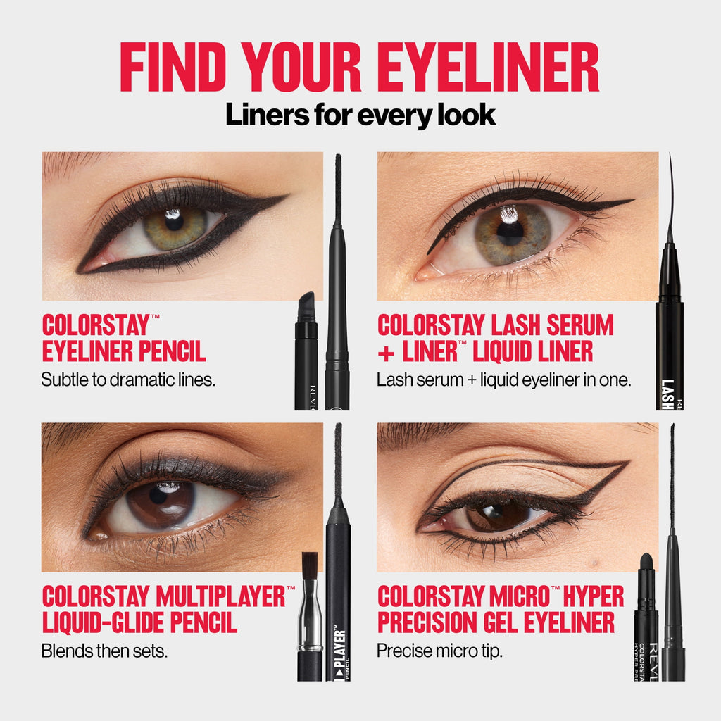 Revlon ColorStay Waterproof Eyeliner Pencil, Built-In Sharpener, 209 Black Violet, 0.01 oz