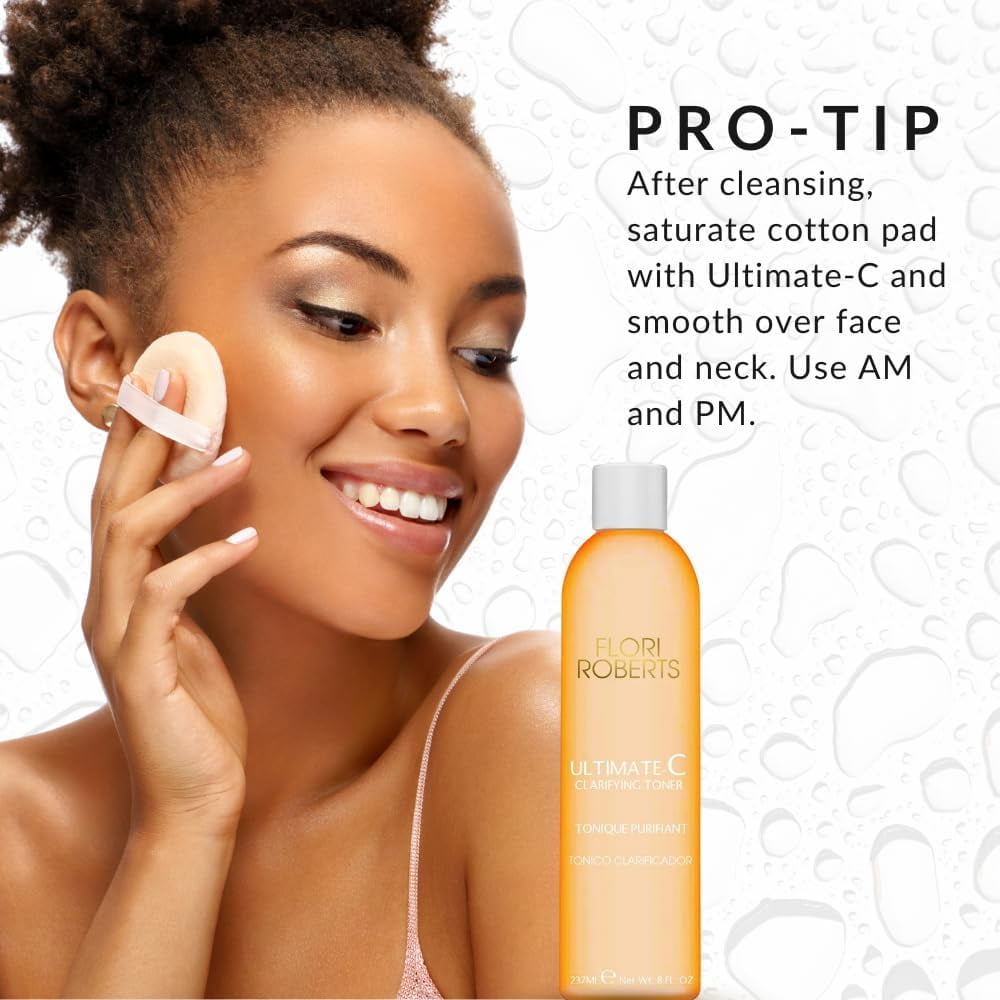 Flori Roberts Ultimate-C Clarifying Toner - Refreshing Facial Toner for Women - All Skin Types
