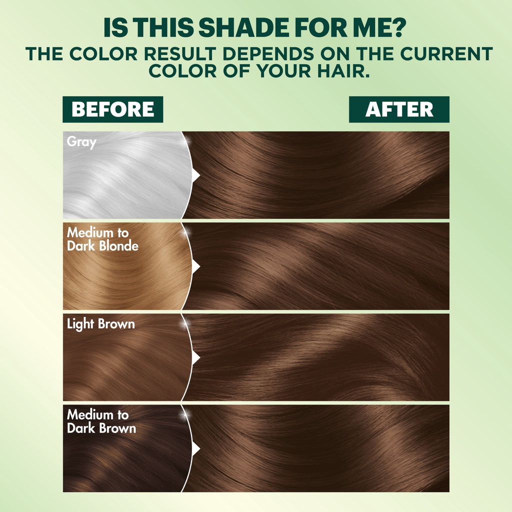 Garnier Nutrisse Nourishing Hair Color Creme, 600 Deep Light Natural Brown
