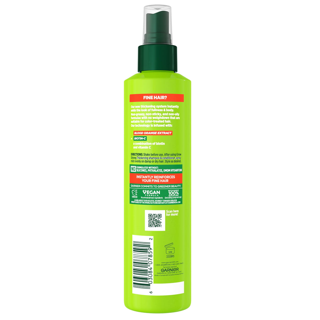 Garnier Fructis Grow Strong 10 in 1 Hairspray with Biotin, 8.1 fl oz
