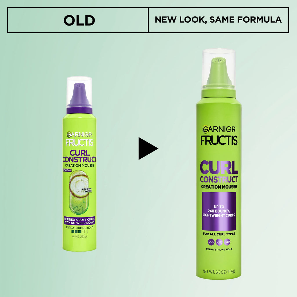 (6 pack) Garnier Fructis Style Curl Construct Creation Mousse, For Curly Hair, 6.8 oz.