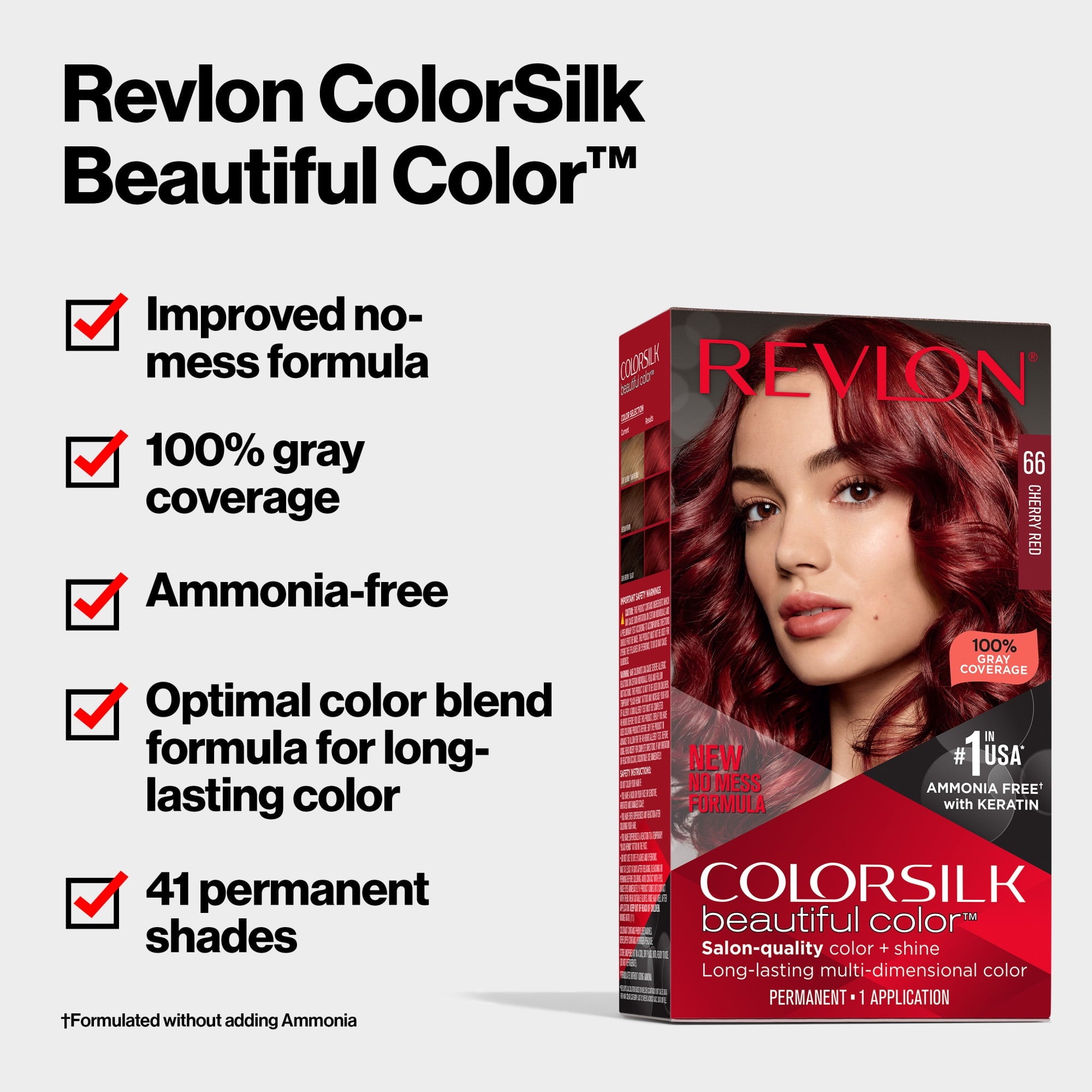 Revlon Colorsilk Beautiful Color Permanent Hair Color 3 Pack, 049 Auburn Brown, 3 Pack